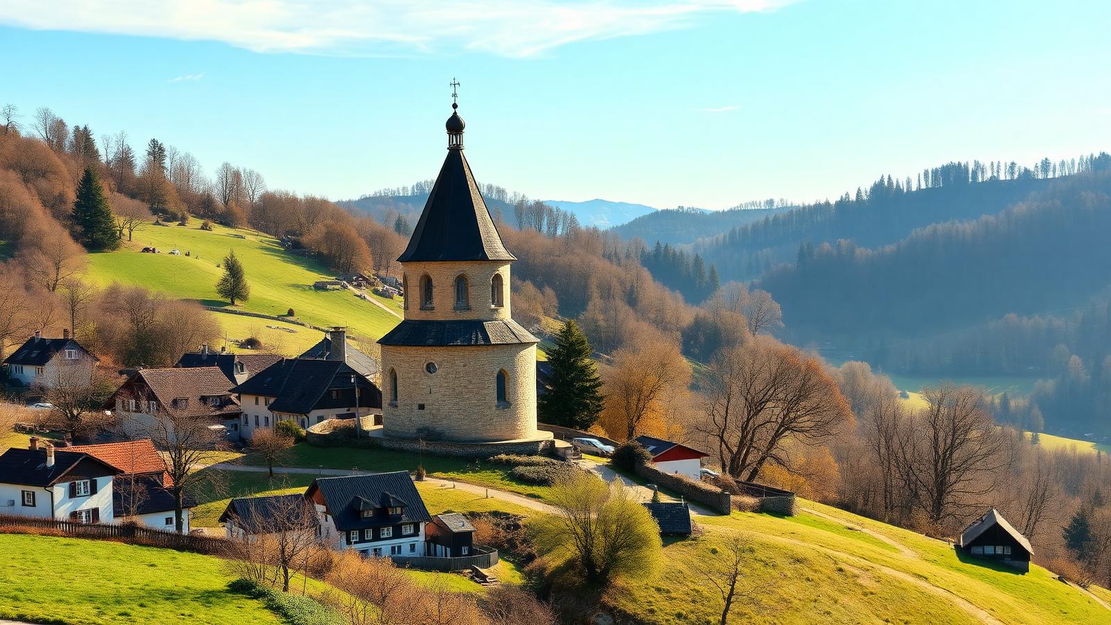 Glasfaser-Lichtsignale über Scheiblingkirchen-Thernberg im Pittental