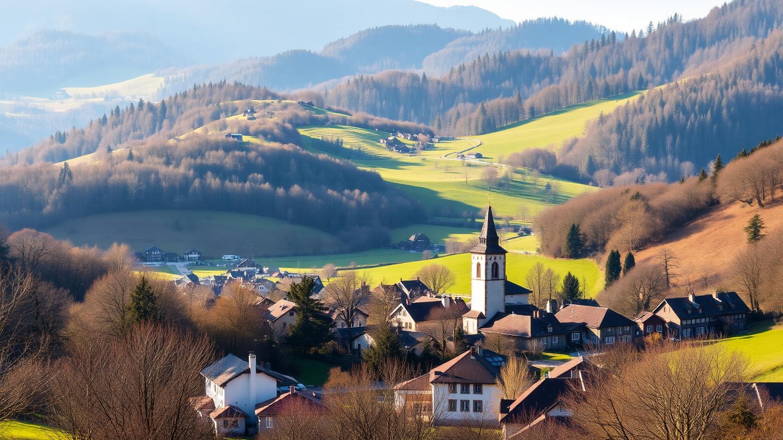 Glasfaser-Lichtsignale über Warth in der Buckligen Welt