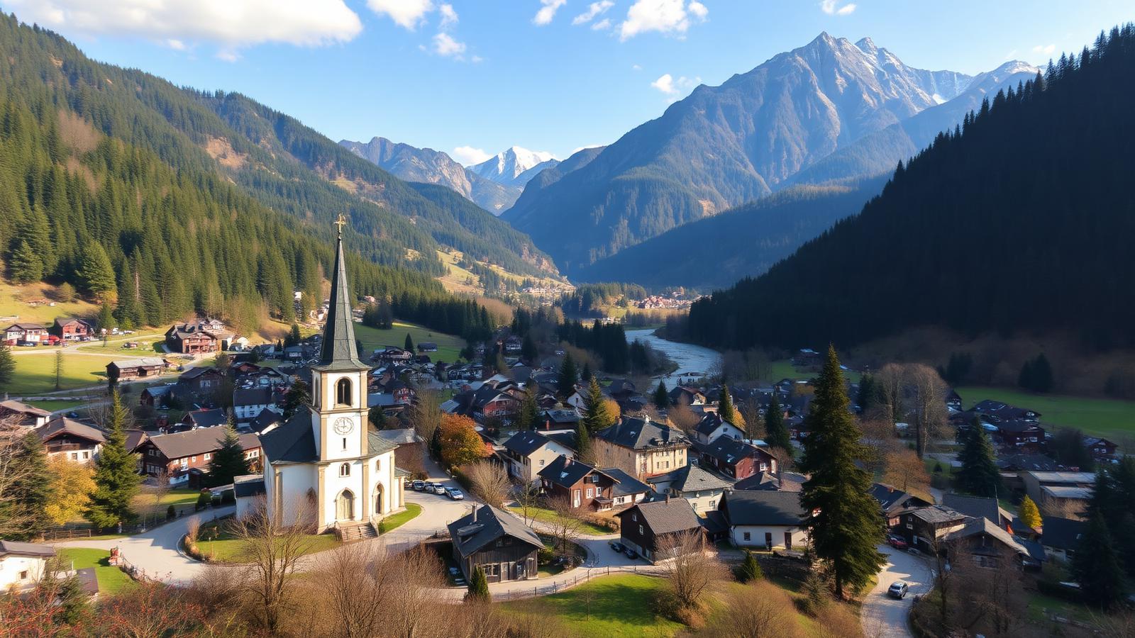 Glasfaser-Lichtsignale über Kindberg im Mürztal
