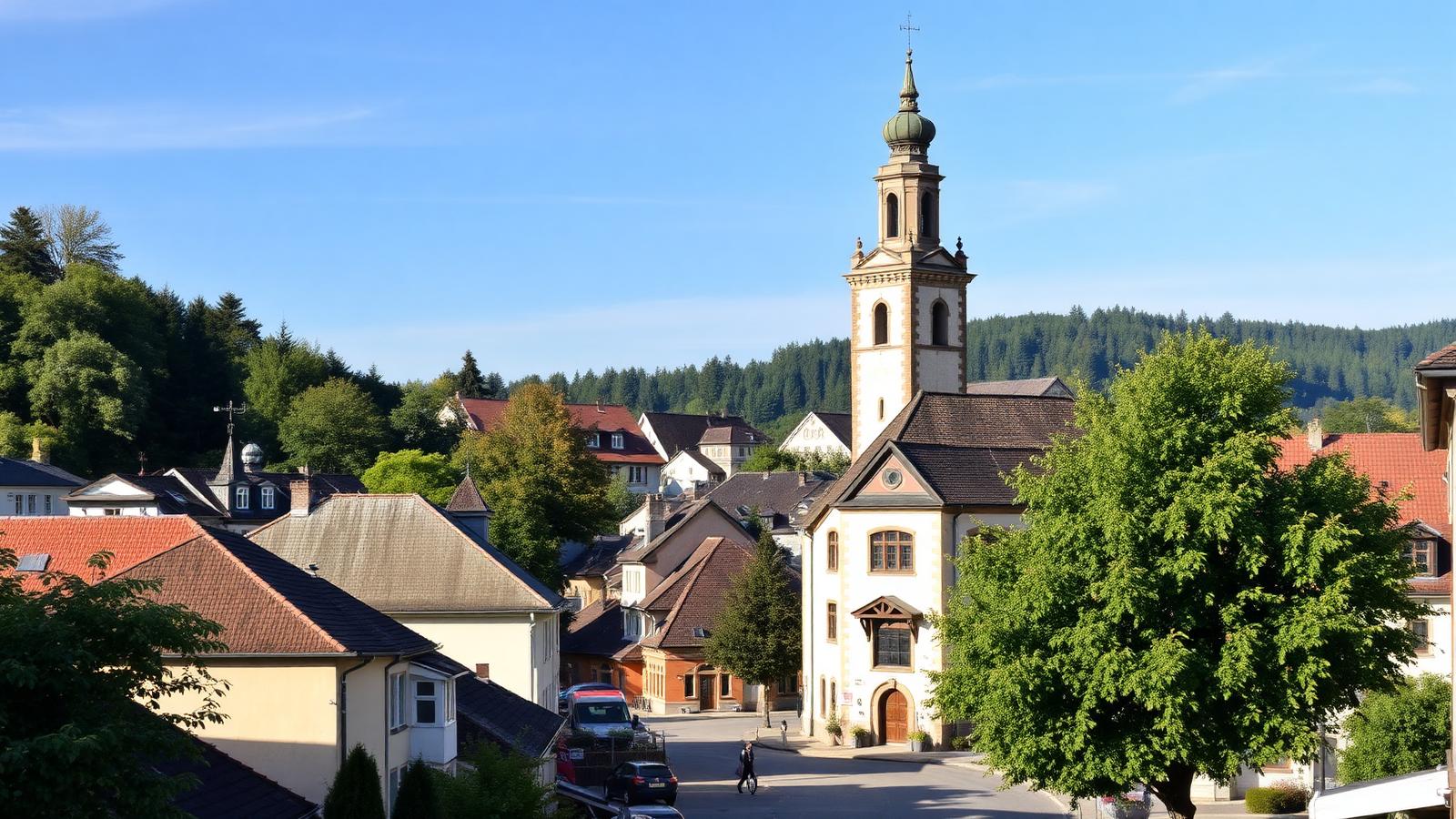 Glasfaser-Lichtsignale über Traiskirchen im Wiener Umland