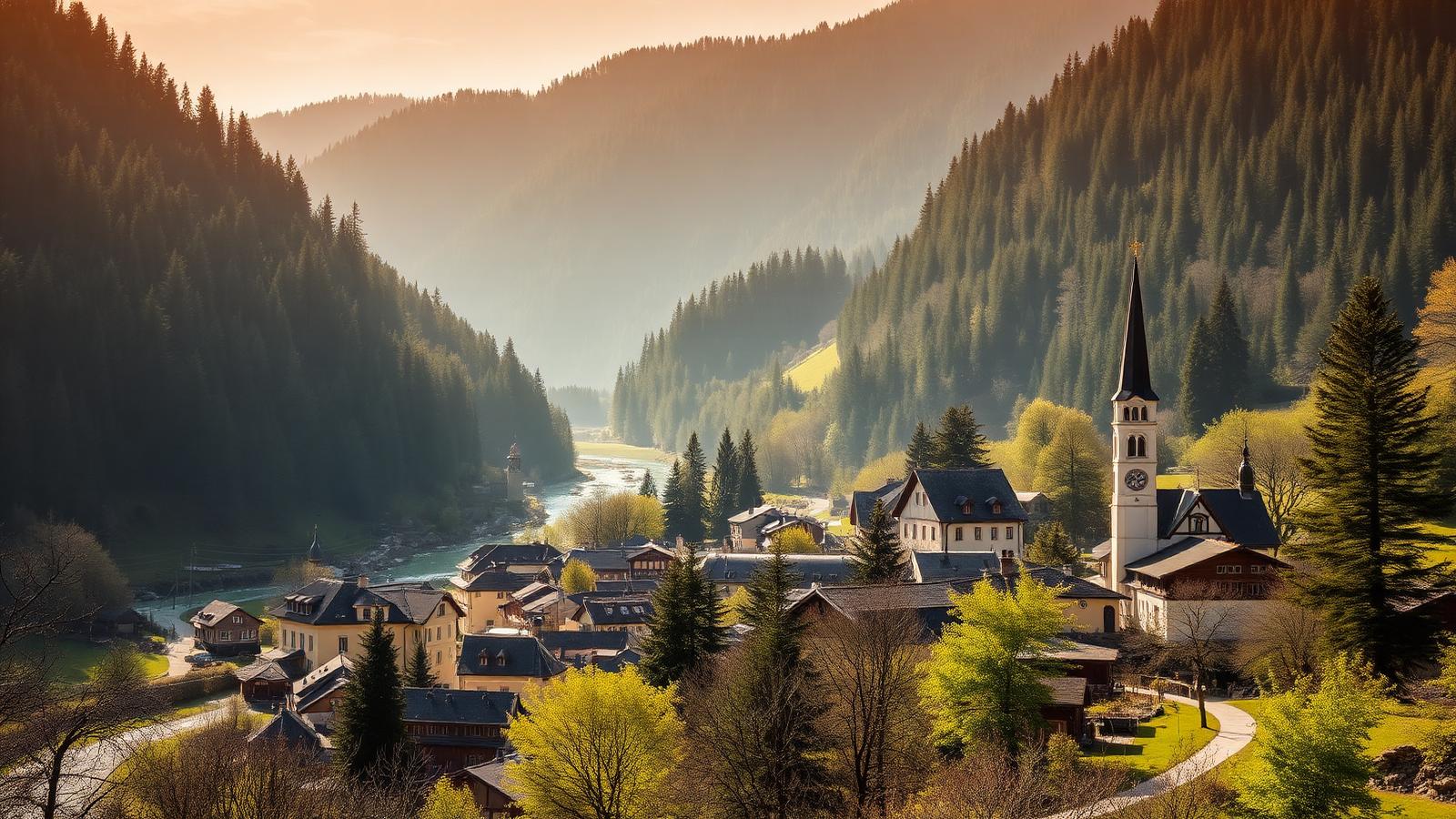 Glasfaser-Lichtsignale über Langenwang im oberen Mürztal