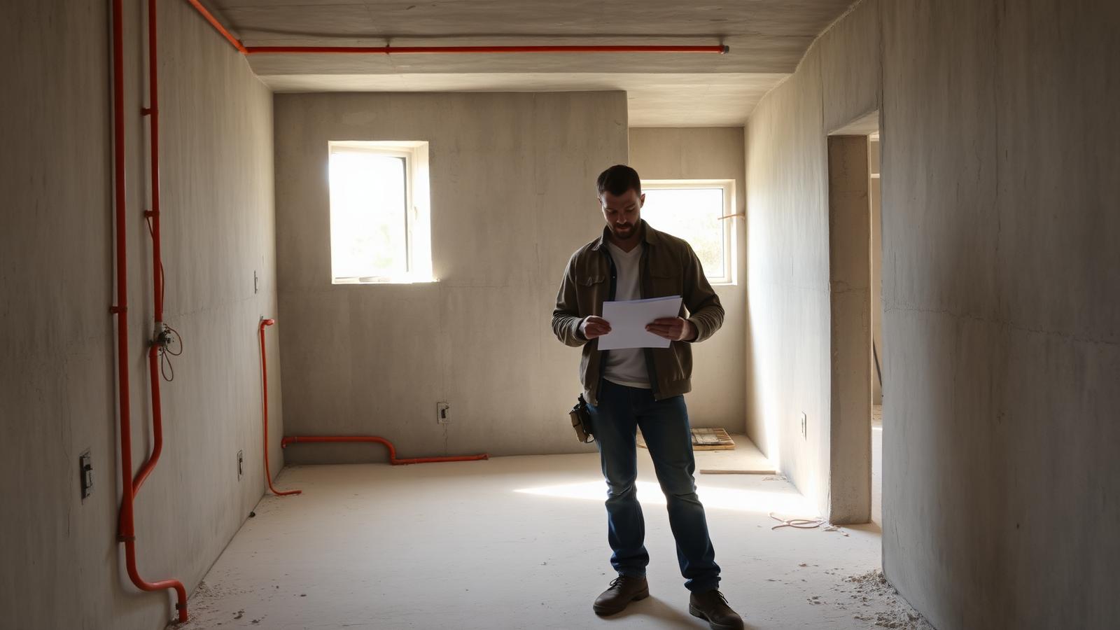 Neubau mit vorbereiteten Leerrohren für Glasfaser und Heimnetzwerk